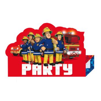 Feuerwehrmann Sam Party Einladungen